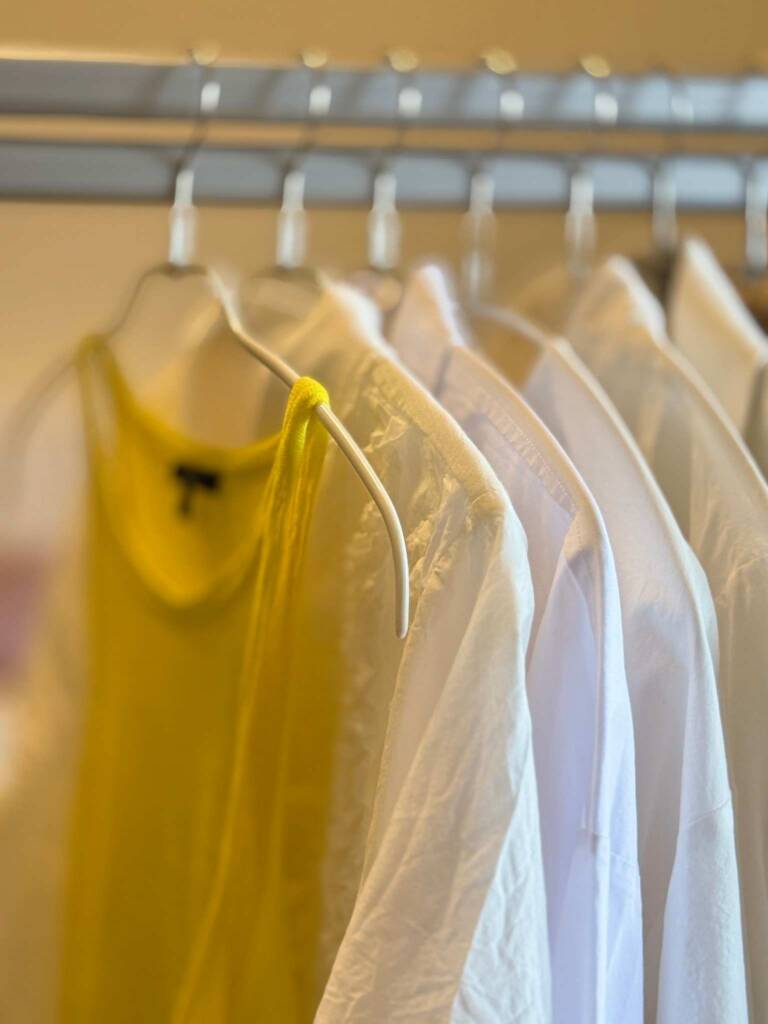 使用德國製MAWA衣架，衣服不脫落、無壓痕