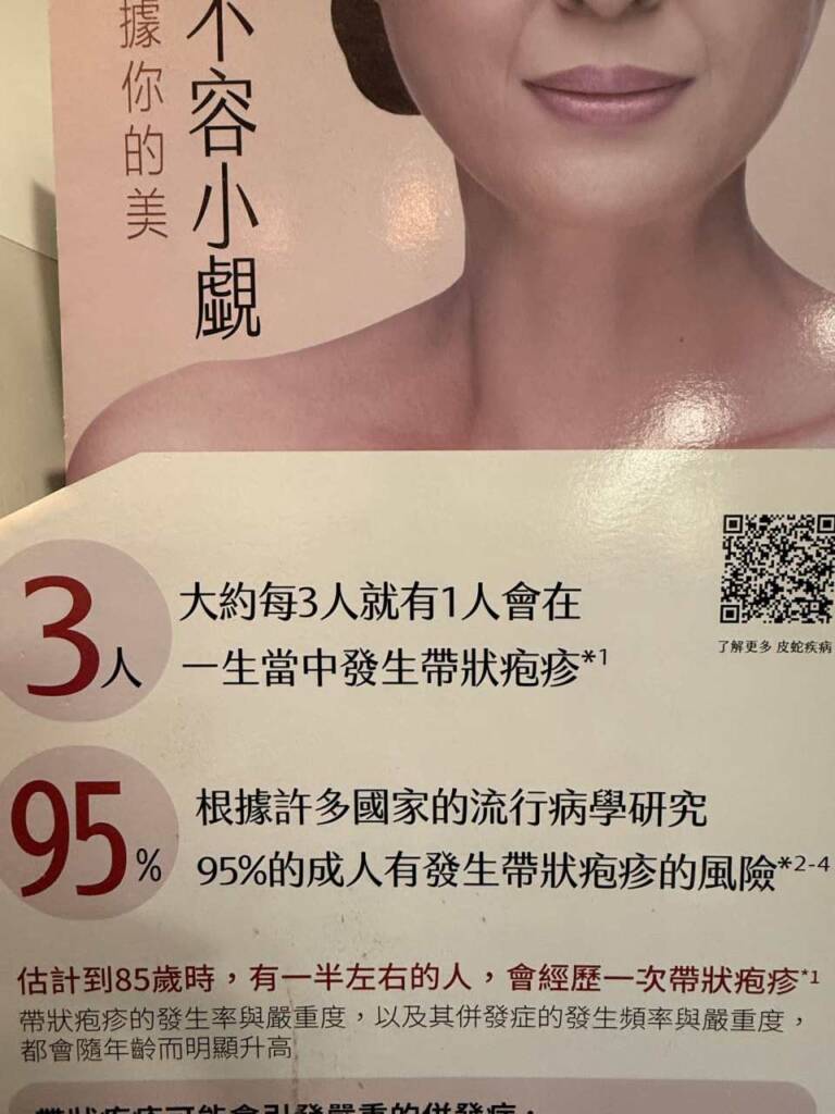 帶狀疱疹 - 每3人就有1位在一生中會得到皮蛇!