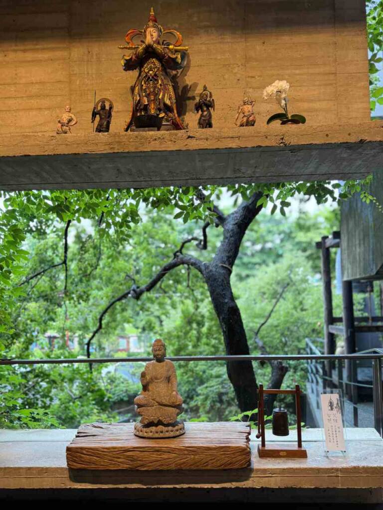 菩薩寺內外安靜流動的光影與空氣