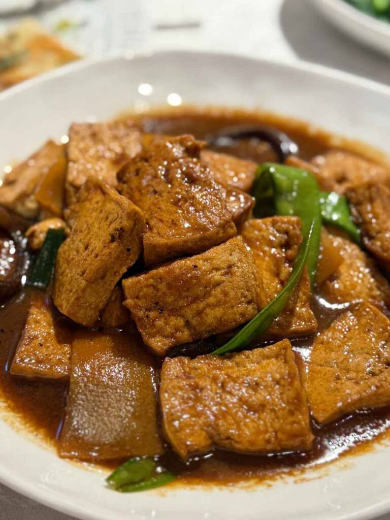 素紅燒豆腐非常入味！
