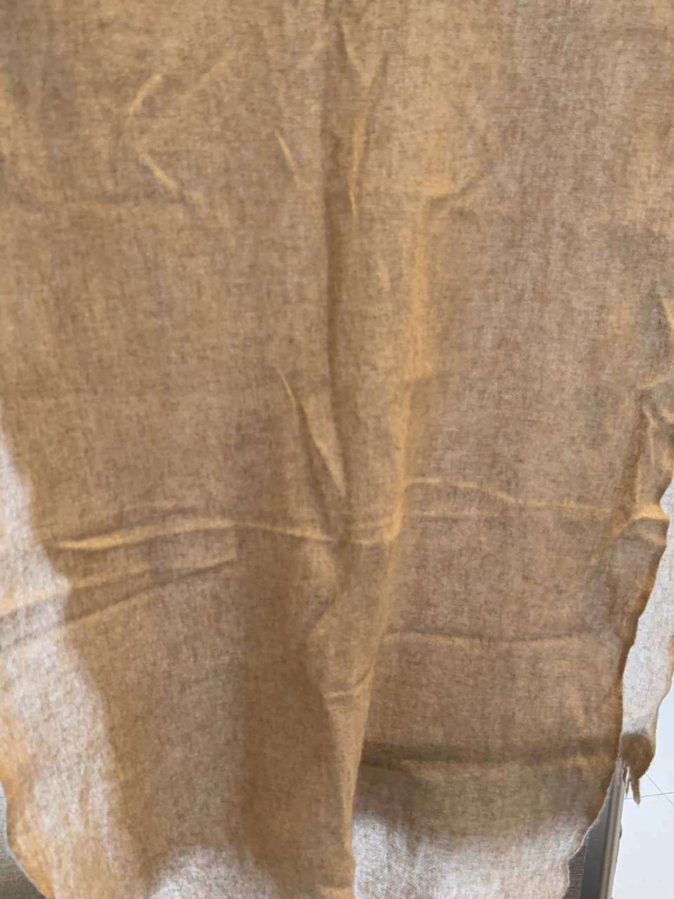 悶了10個月的圍巾，很像鹹菜脯