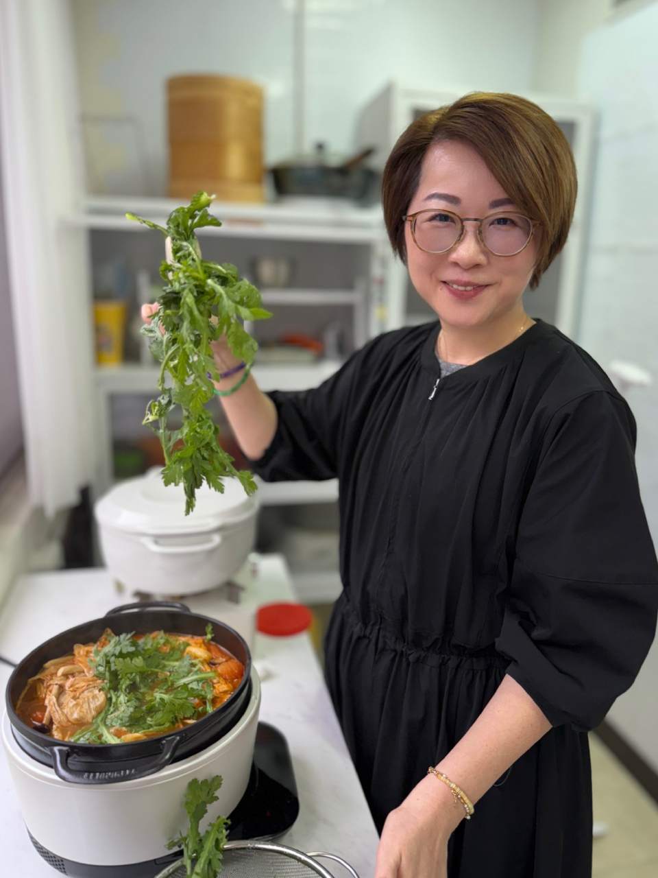 我很愛春菊，每次買一大包，煮下去只剩一點點。🥲